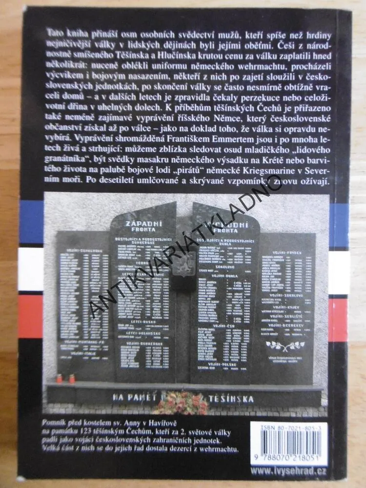 ČEŠI VE WEHRMACHTU, FRANTIŠEK EMMERT, ZAMLČOVANÉ OSUDY,, **an