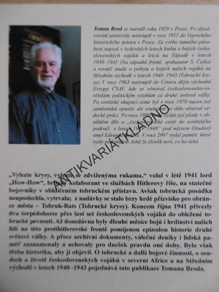 TOBRUCKÉ KRYSY,  TOMAN BROD, **an
