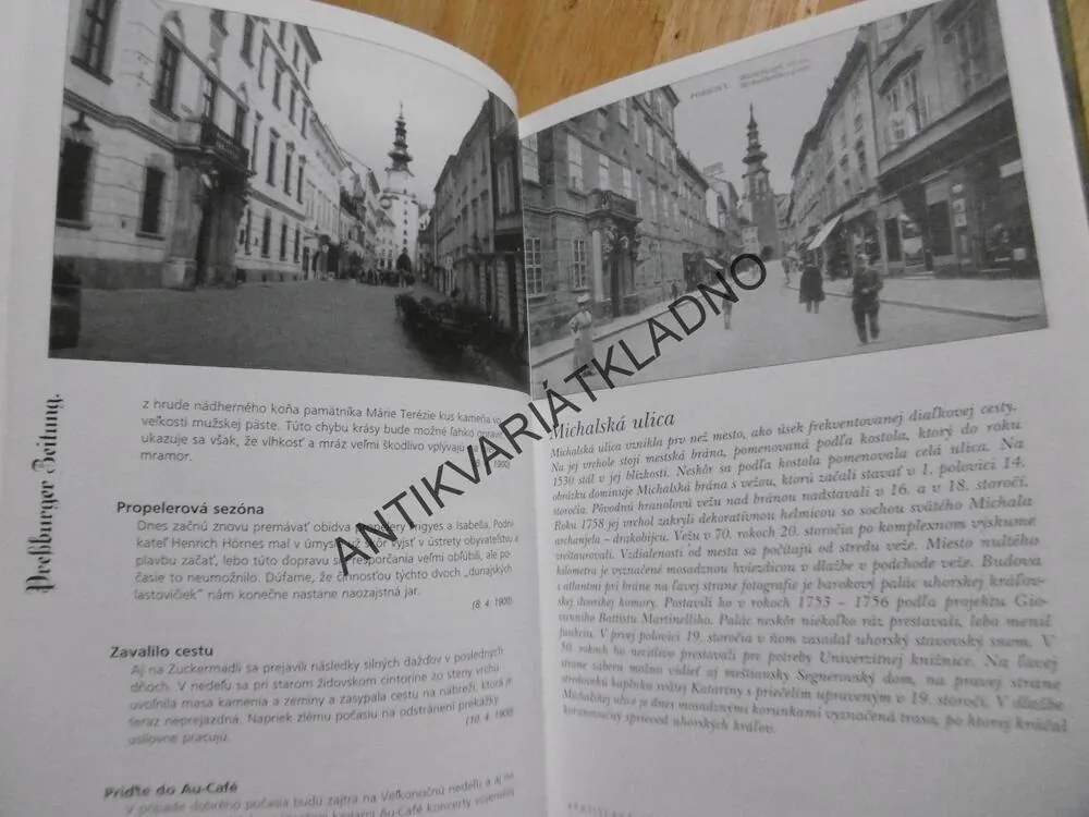 BRATISLAVA PRED STO ROKMI A DNES, MIKULÁŠ GAŽO, **an