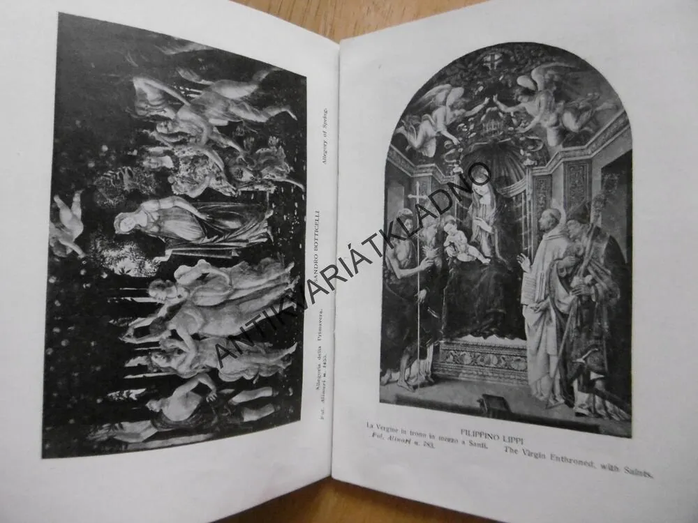 THE UFFIZI GALLERY, CATALOGUE OF THE PRINCIPAL PAINTINGS, UMĚNÍ