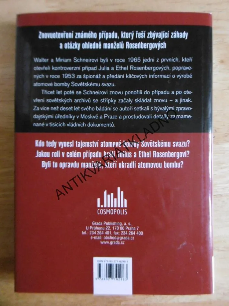 MANŽELÉ, KTEŘÍ UKRADLI ATOMOVOU BOMBU, WALTER SCHNEIR, **an