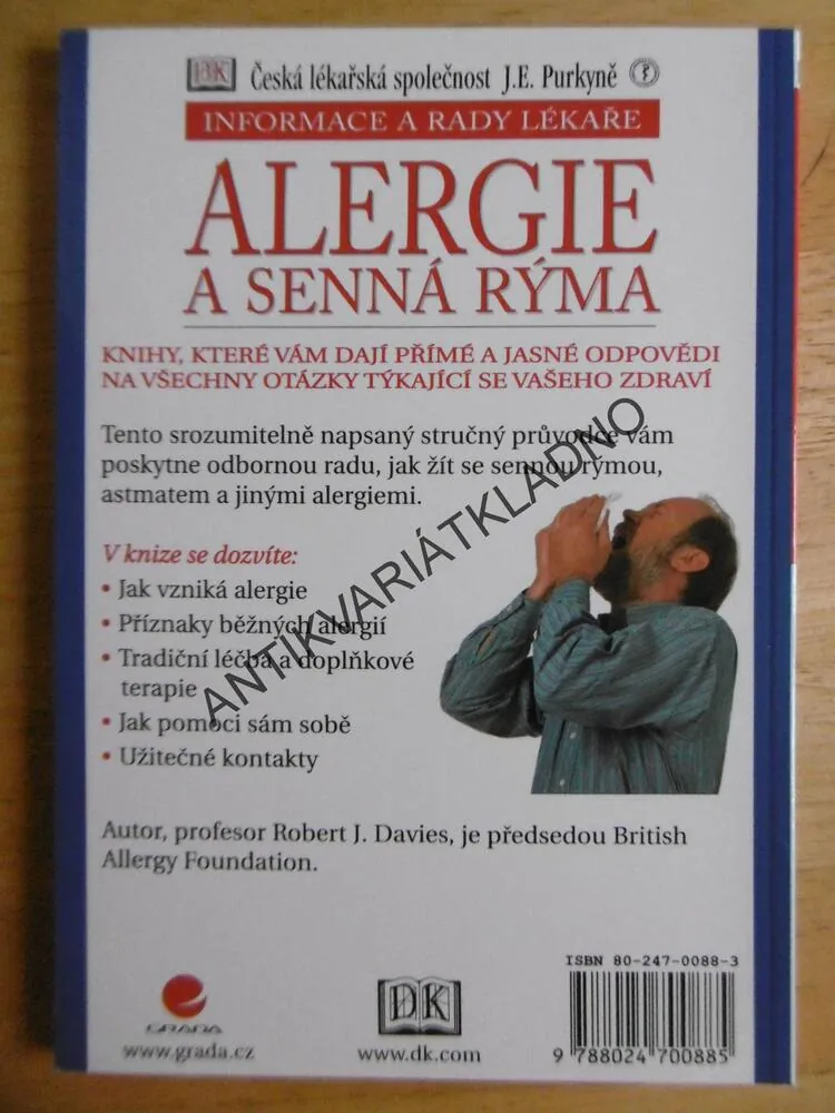 ALERGIE A SENNÁ RÝMA, INFORMACE A RADY LÉKAŘE, **an