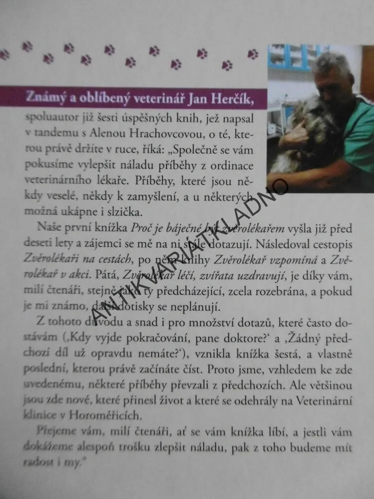 ZVĚROLÉKAŘ SRDCEM I DUŠÍ, JAN HERČÍK, ALENA HRACHOVCOVÁ, **an