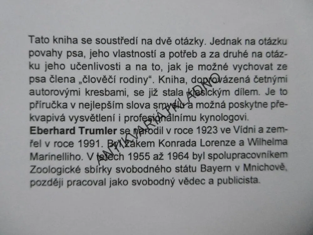 TYKÁME SI SE PSEM, EBERHARD TRUMLER, 