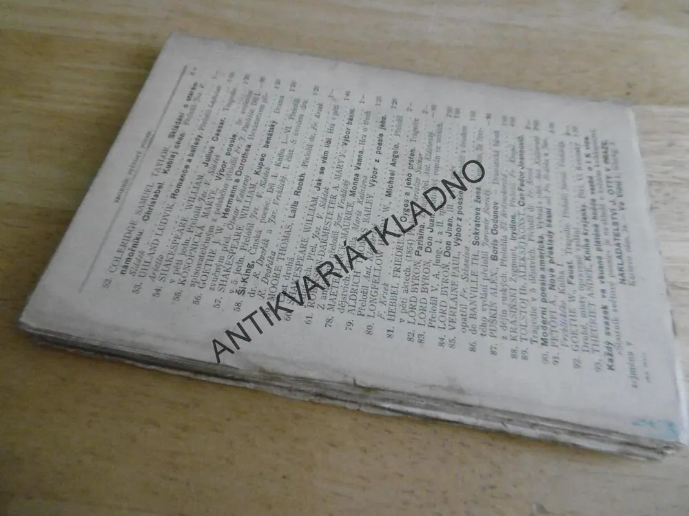 STAROŠPANĚLSKÝ ZPĚVNÍK, SBORNÍK SVĚTOVÉ POEZIE, SV. 94. 