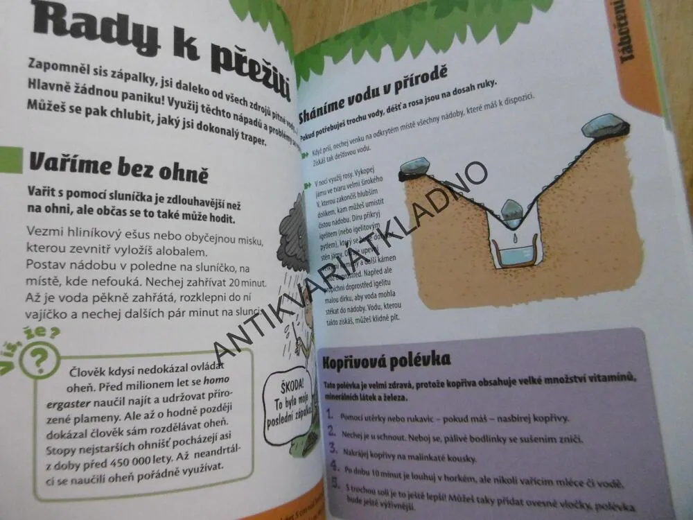 MALÝ TÁBORNÍK, VESELÝ PRŮVODCE PŘÍRODOU PRO DĚTI, **an