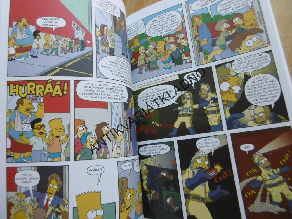 SIMPSONOVI, KOMIKS K POPUKÁNÍ, MATT GROENING, **an