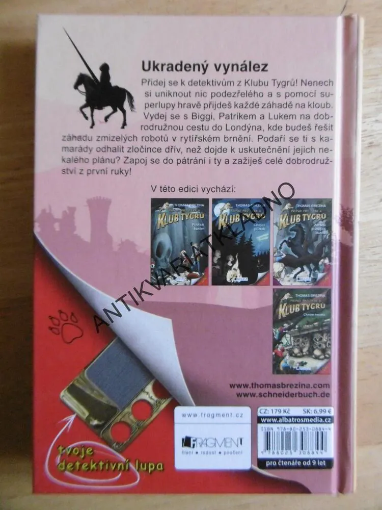 KLUB TYGRŮ, THOMAS BREZINA, UKRADENÝ VYNÁLEZ, VČETNĚ LUPY, **an