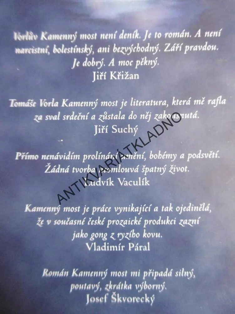 KAMENNÝ MOST, TOMÁŠ VOREL, **an