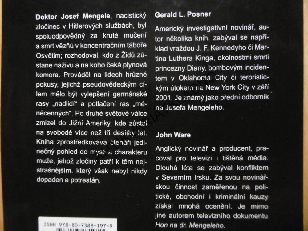 MENGELE, GERALD L. POSNER, JOHN WARE, **an