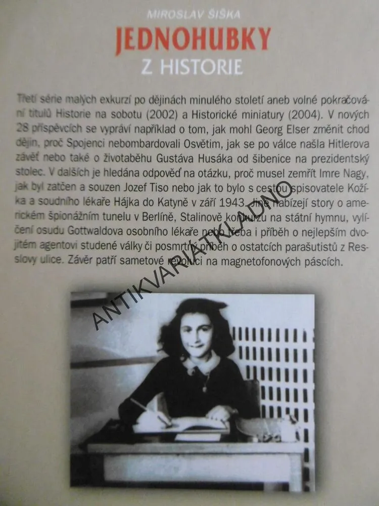 JEDNOHUBKY Z HISTORIE, MIROSLAV ŠIŠKA, **an