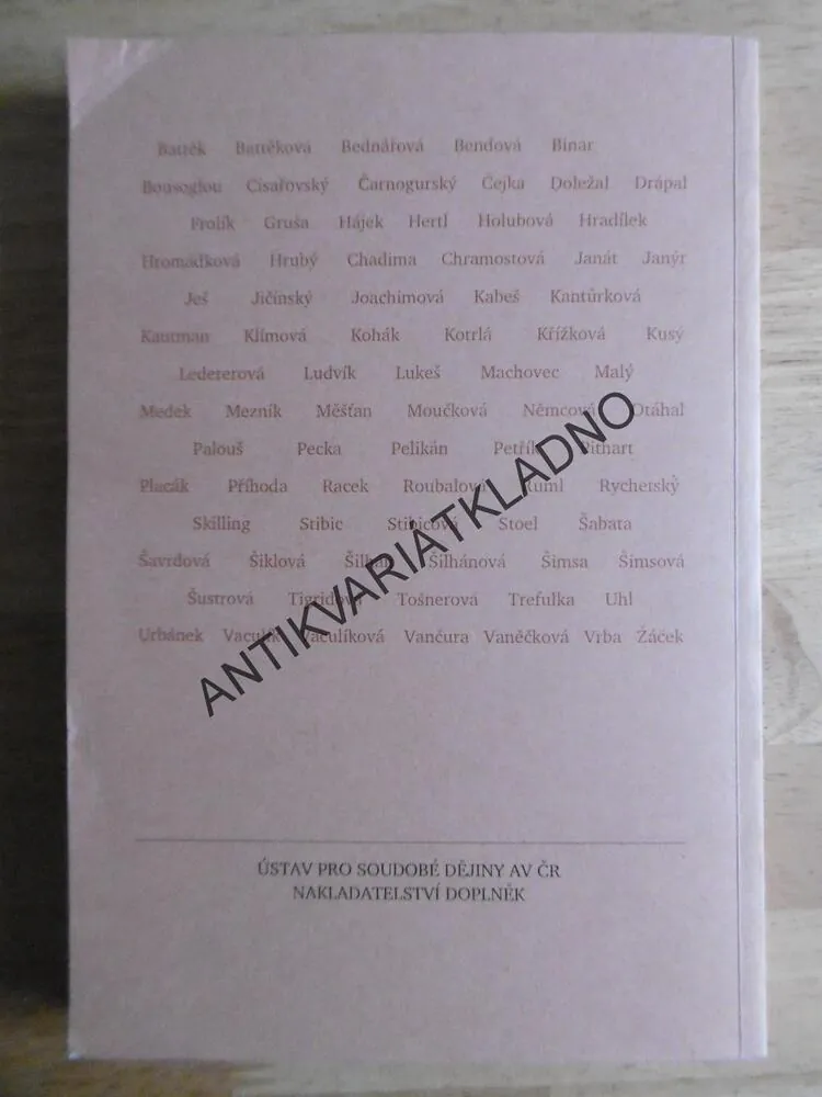 CHARTA 77 OČIMA SOUČASNÍKŮ PO DVACETI LETECH, **an