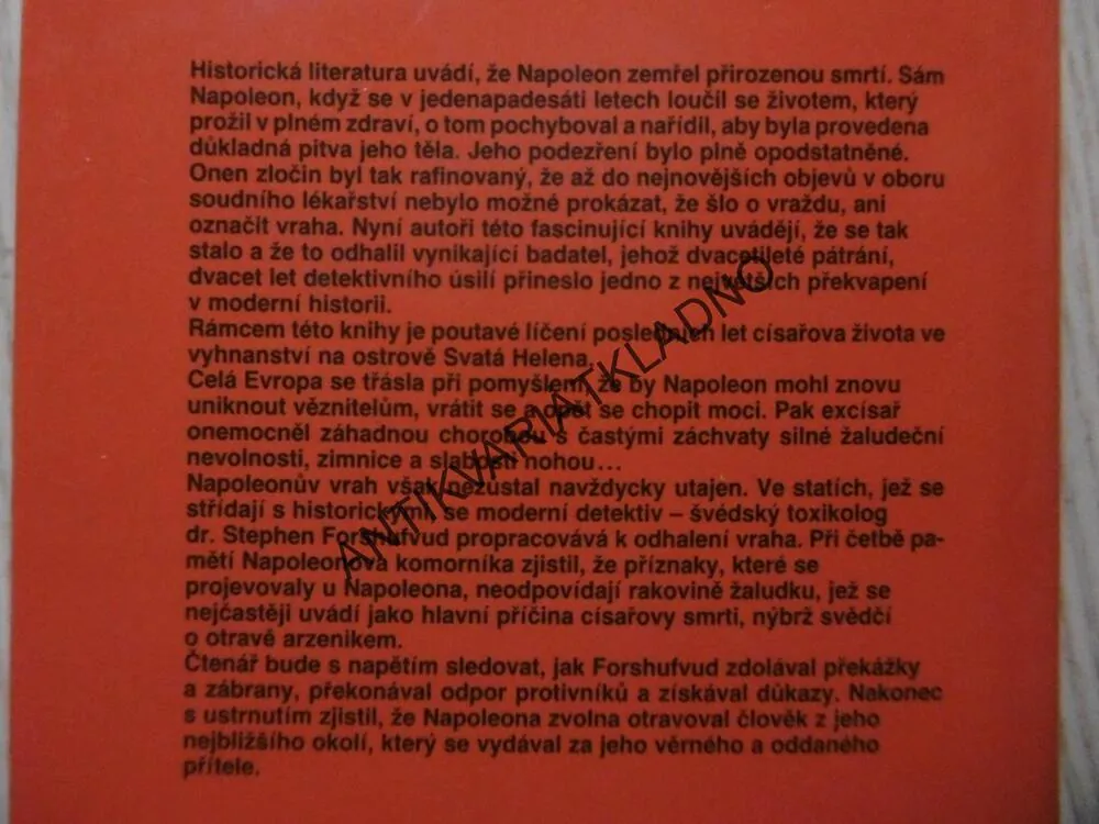 NAPOLEON BYL ZAVRAŽDĚN, BEN WEIDER, DAVID HAPGOOD, **an