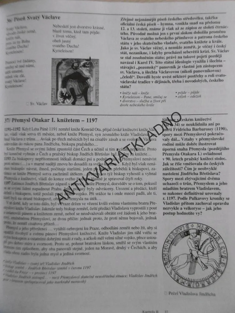 ČESKÉ DĚJINY DO ROKU 1914, HISTORIE V DOKUMENTECH, JAN KVIRENC, ELIŠKA KUNSTOVÁ, **an