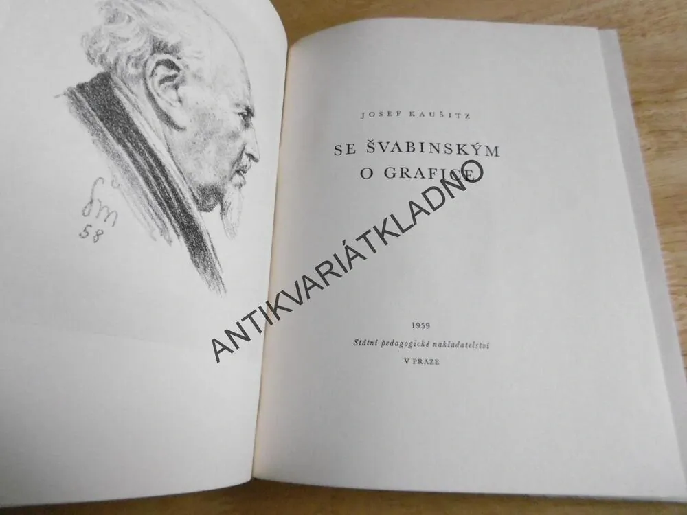 SE ŠVABINSKÝM O GRAFICE, GRAFIKA, ŠVABINSKÝ, KAUŠITZ, 1959, **an
