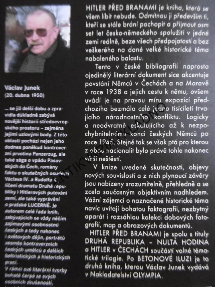 HITLER PŘED BRANAMI, VÁCLAV JUNEK, **an