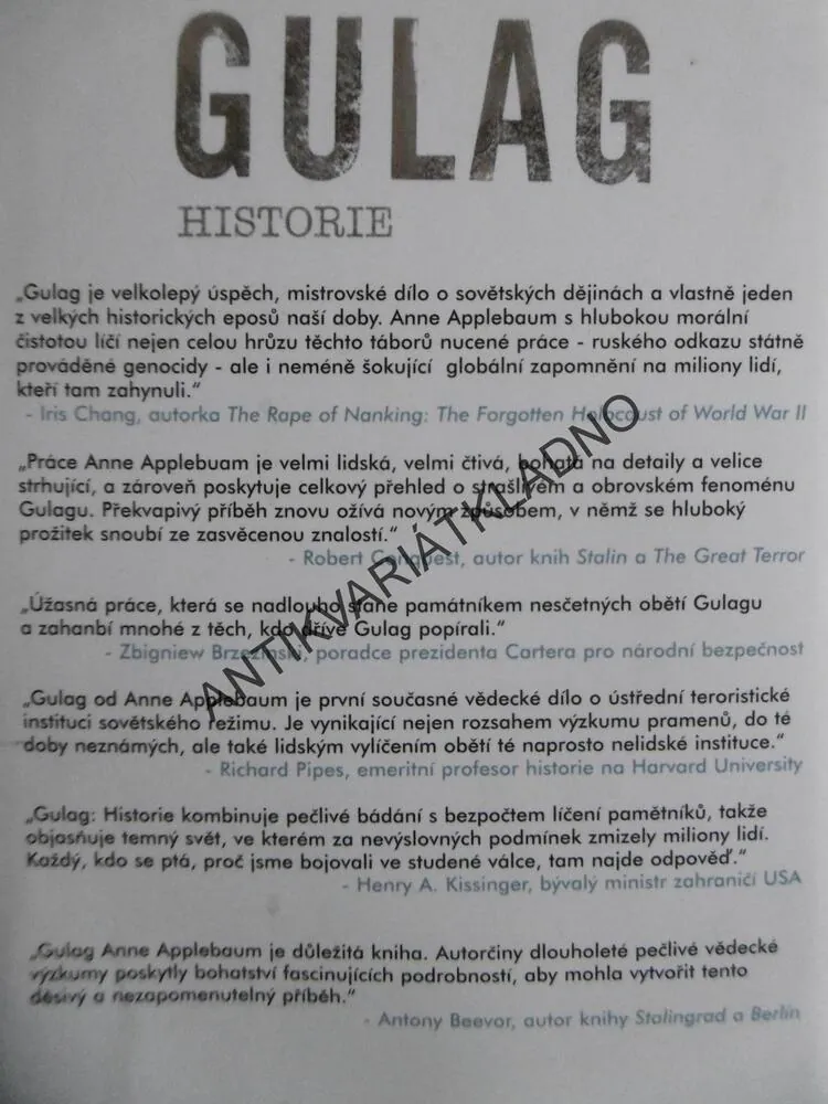 GULAG, HISTORIE, ANNE APPLEBAUM, **an