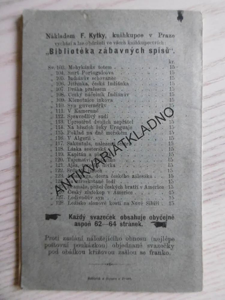 JINDŘICH Z LIPÉ, POVÍDA Z DOB JANA LUCEMBURSKÉHO, BIBLIOTÉKA ZÁBAVNÝCH SPISŮ