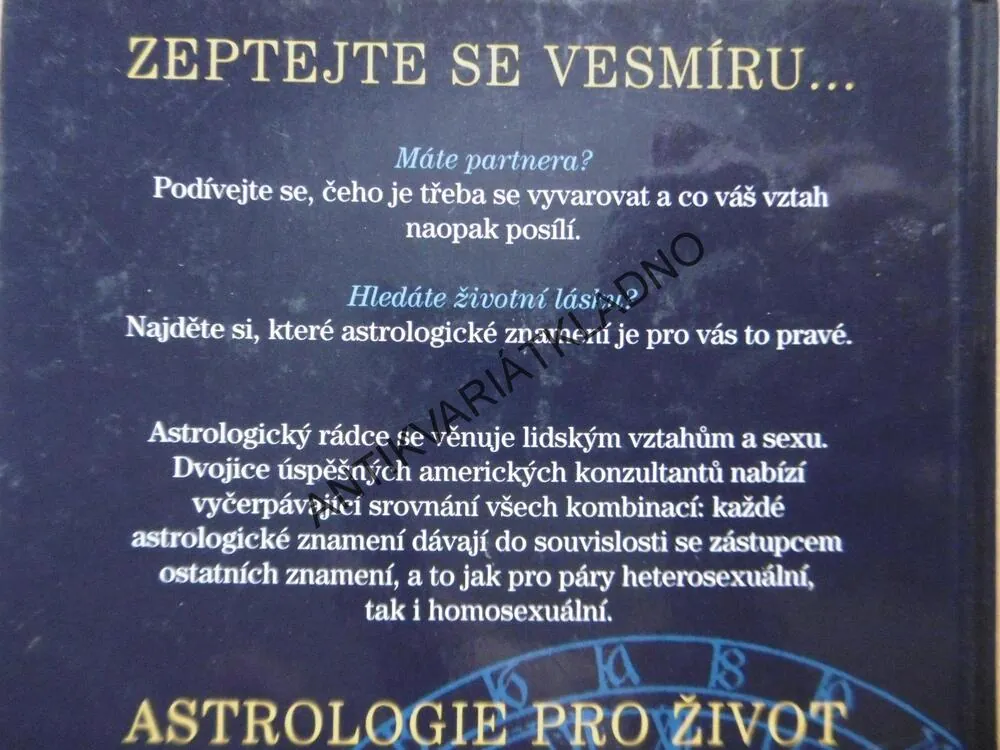 KOSMICKÝ PÁR, ASTROLOGICKÝ RÁDCE PRO MILOSTNÝ ŽIVOT, ASTROLOGIE, **an