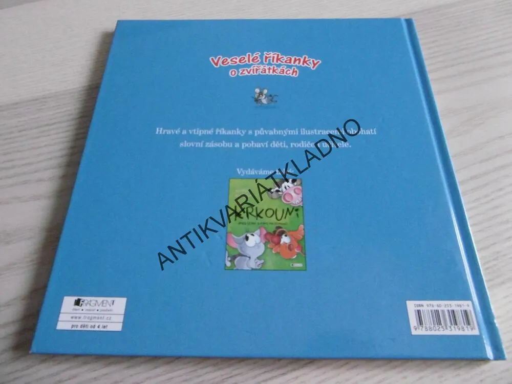 VESELÉ ŘÍKANKY O ZVÍŘÁTKÁCH, KADLECOVÁ, ŠPLÍCHAL, **an