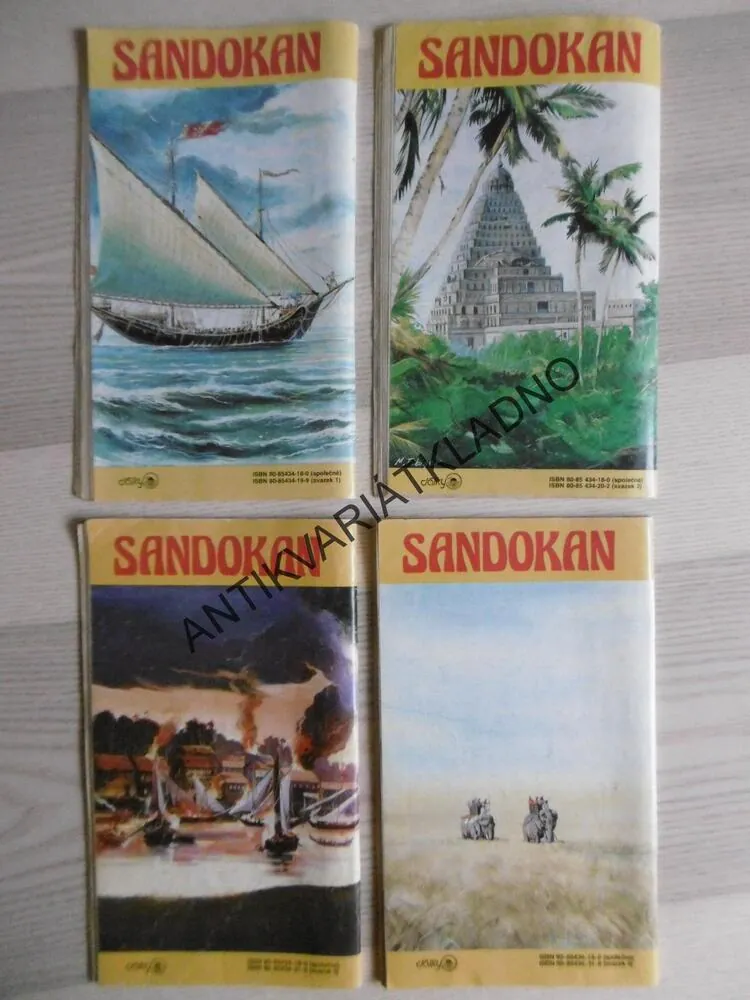 SANDOKAN, 1-4, EMILIO SALGARI 