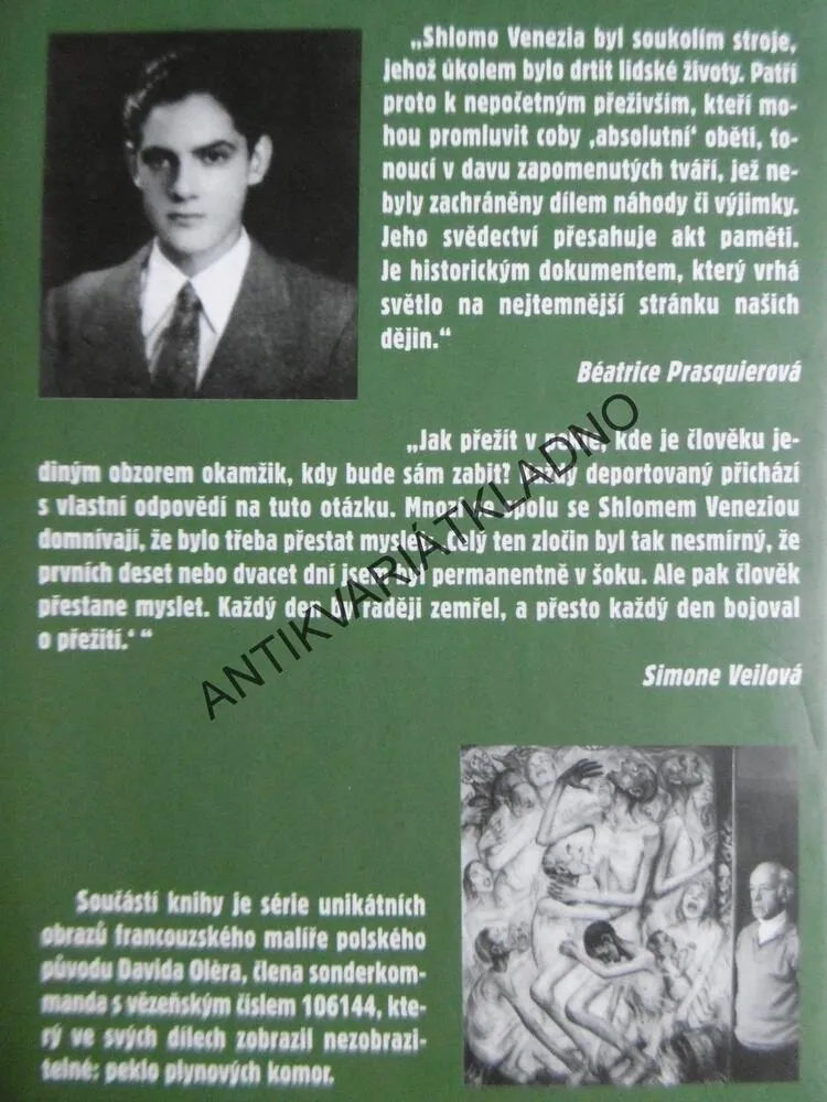 V PEKLE PLYNOVÝCH KOMOR, SHLOMO VENEZIA,, **an