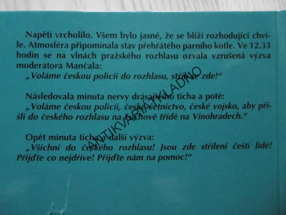 ČESKÝ ODBOJ A NÁRODNÍ POVSTÁNÍ V KVĚTNU 1945, STANISLAV ZÁMEČNÍK, **an