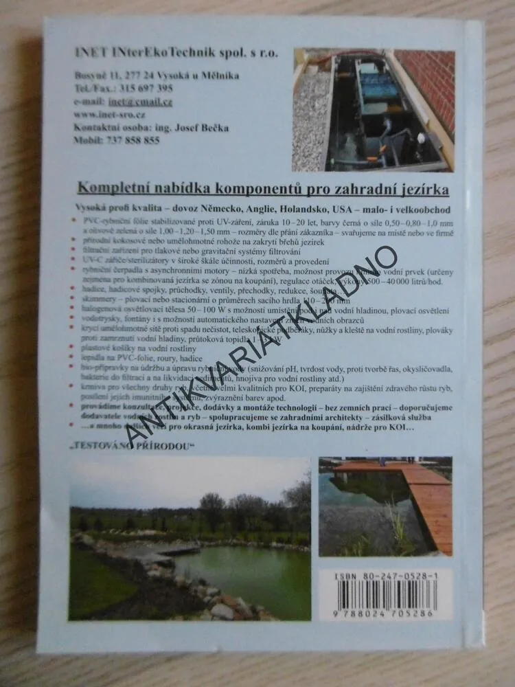 POTŮČKY, KASKÁDY A VODOTRYSKY, JIŘÍ SEDLÁK, **an