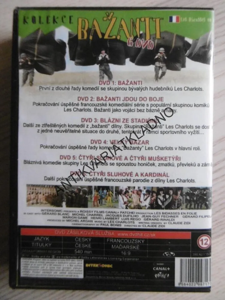 BAŽANTI, 6 DVD FILM 