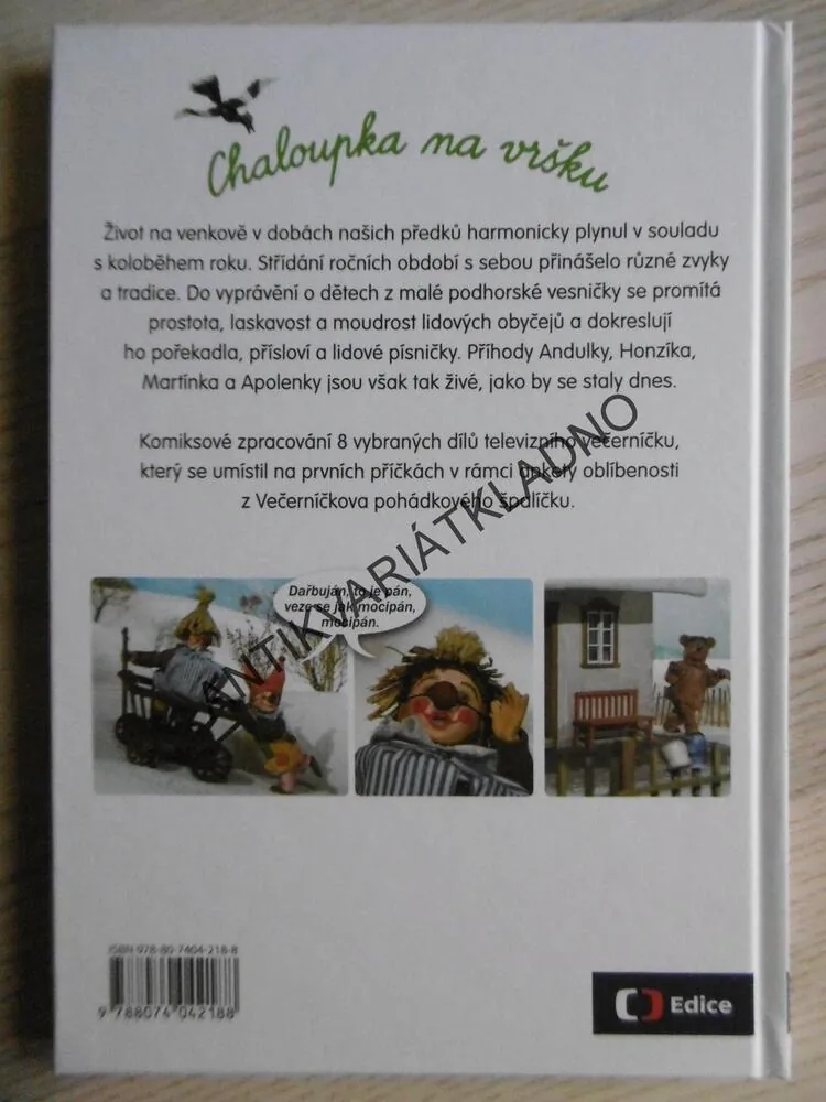 CHALOUPKA NA VRŠKU, ŠÁRKA VÁCHOVÁ, FOTO KOMIKS,**an