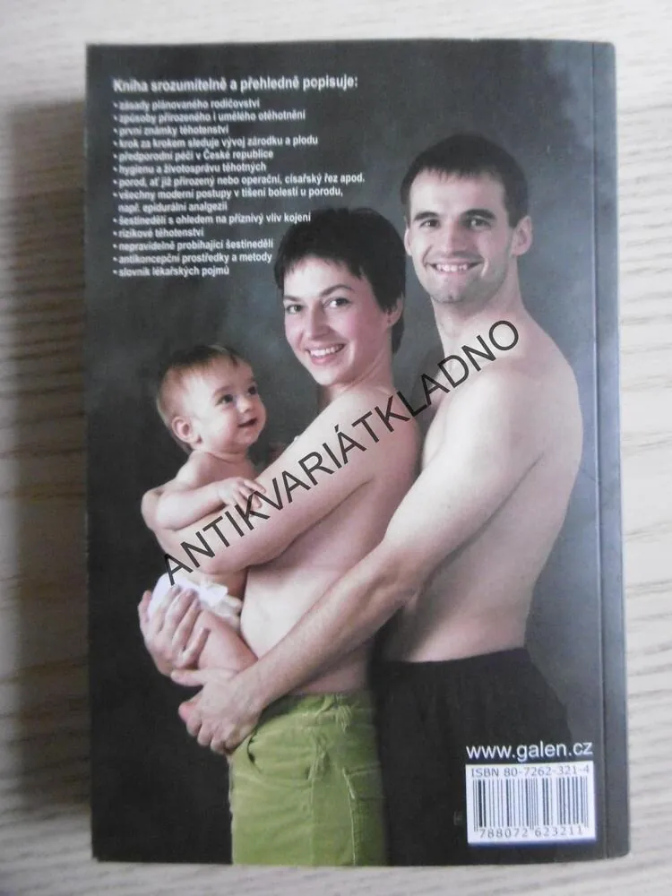 KNIHA O TĚHOTENSTVÍ A PORODU, ANTONÍN PAŘÍZEK,  **an