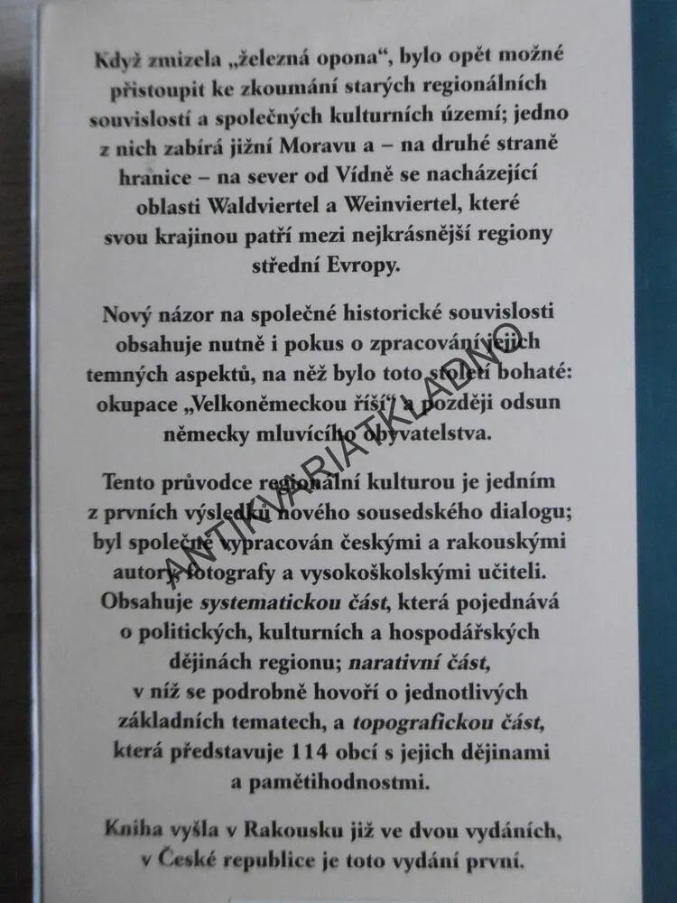 JIŽNÍ MORAVA, PRŮVODCE KRAJEM A JEHO KULTUROU, **an