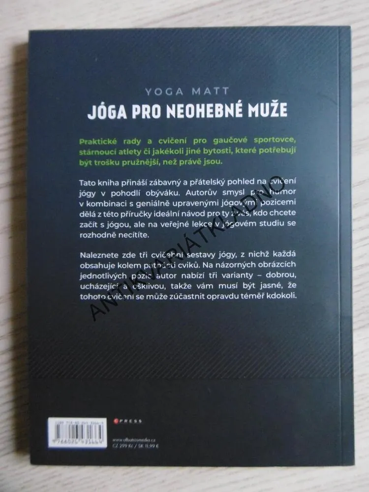 JÓGA PRO NEOHEBNÉ MUŽE, YOGA MATT, **an
