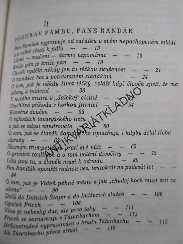 POZDRAV PÁMBU, PANE RANDÁK, FRANTIŠEK RACHLÍK, JOSEF LADA, **an