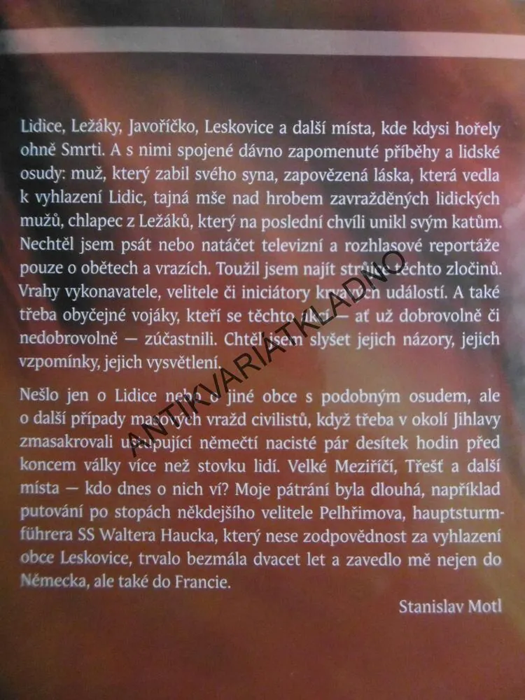 CESTY ZA OPONU ČASU, 2., STANISLAV MOTL, **an