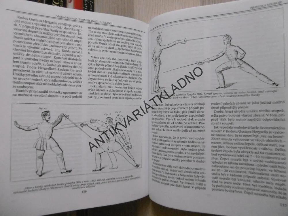 ŠERMÍŘI, RVÁČI, DUELANTI, ENCYKLOPEDIE EVROPSKÉHO ŠERMU, VLADIMÍR ŠINDELÁŘ, **an