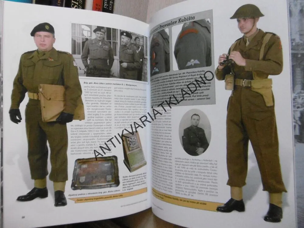 ČESKOSLOVENSKÁ ARMÁDA VE VELKÉ BRITÁNII, ENCYKLOPEDIE STEJNOKROJŮ ČESKOSLOVENSKA II., VILÉM FENCL A MARTIN ŘÍHA