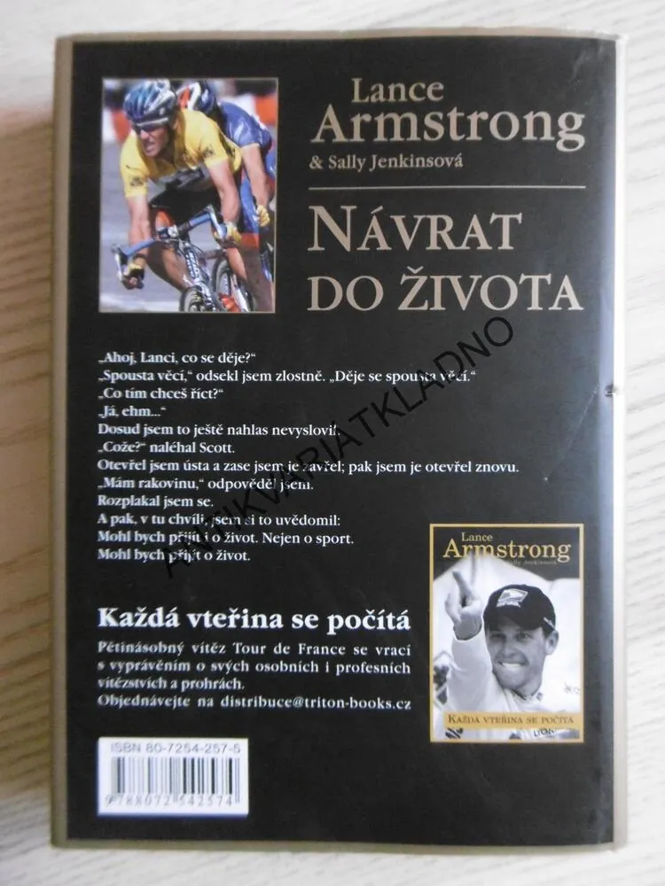 NÁVRAT DO ŽIVOTA, LANCE ARMSTRONG, SALLY JENKINSOVÁ, **an