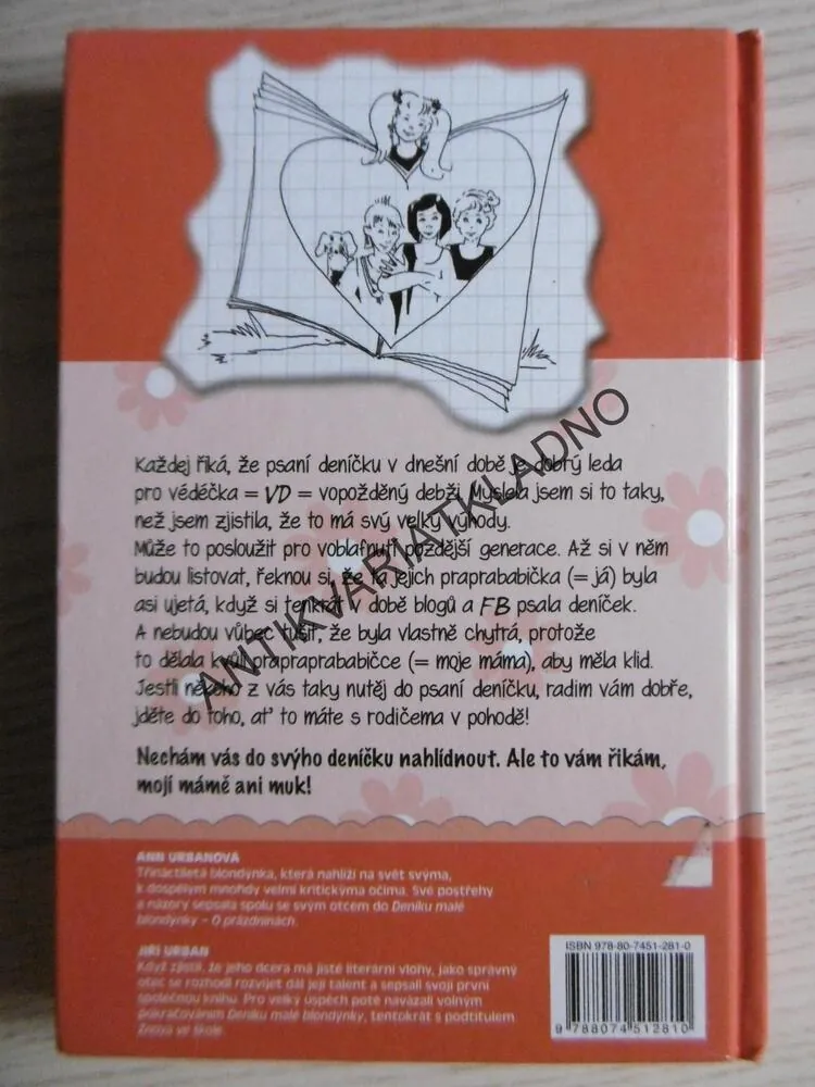 DENÍK MALÉ BLONDÝNKY, 2., ZNOVA VE ŠKOLE, JIŘÍ URBAN, URBANOVÁ, **an