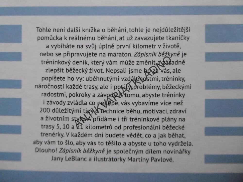 ZÁPISNÍK BĚŽKYNĚ, JANA LEBLANC, MARTINA PAVLOVÁ, **an