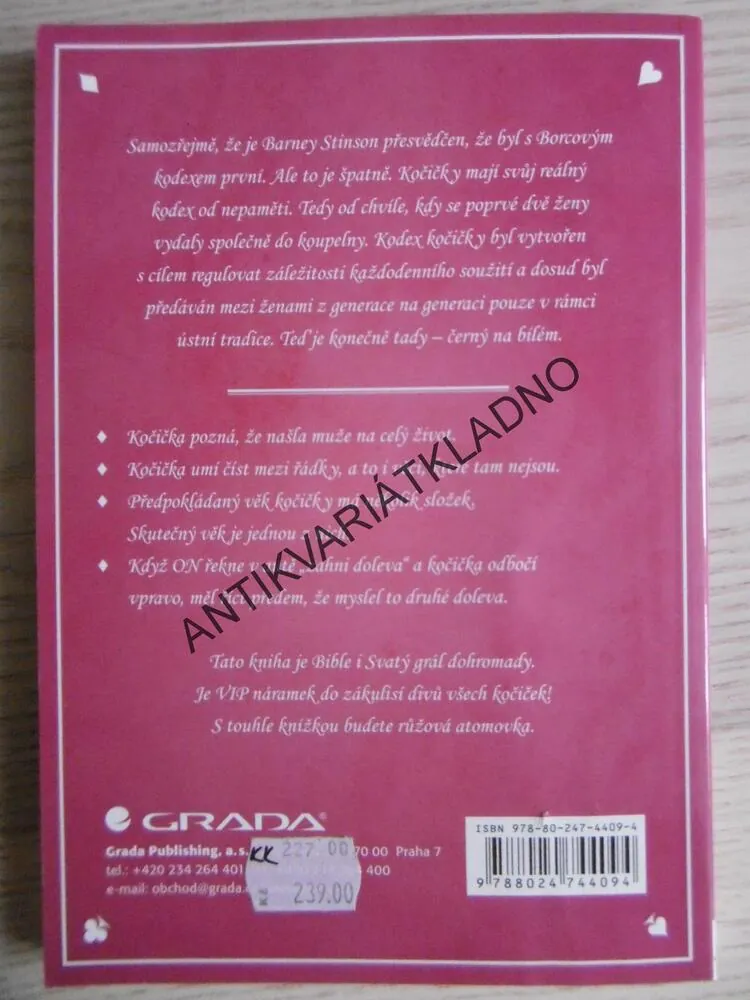 KODEX KOČIČKY, ALEXANDRA REINWARTHOVÁ, SUZANNE GLANZEROVÁ, **an