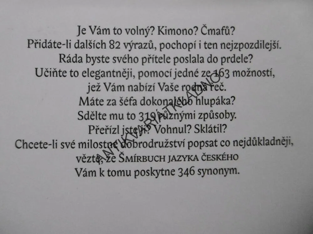 ŠMÍRBUCH JAZYKA ČESKÉHO, PATRIK OUŘEDNÍK, **an
