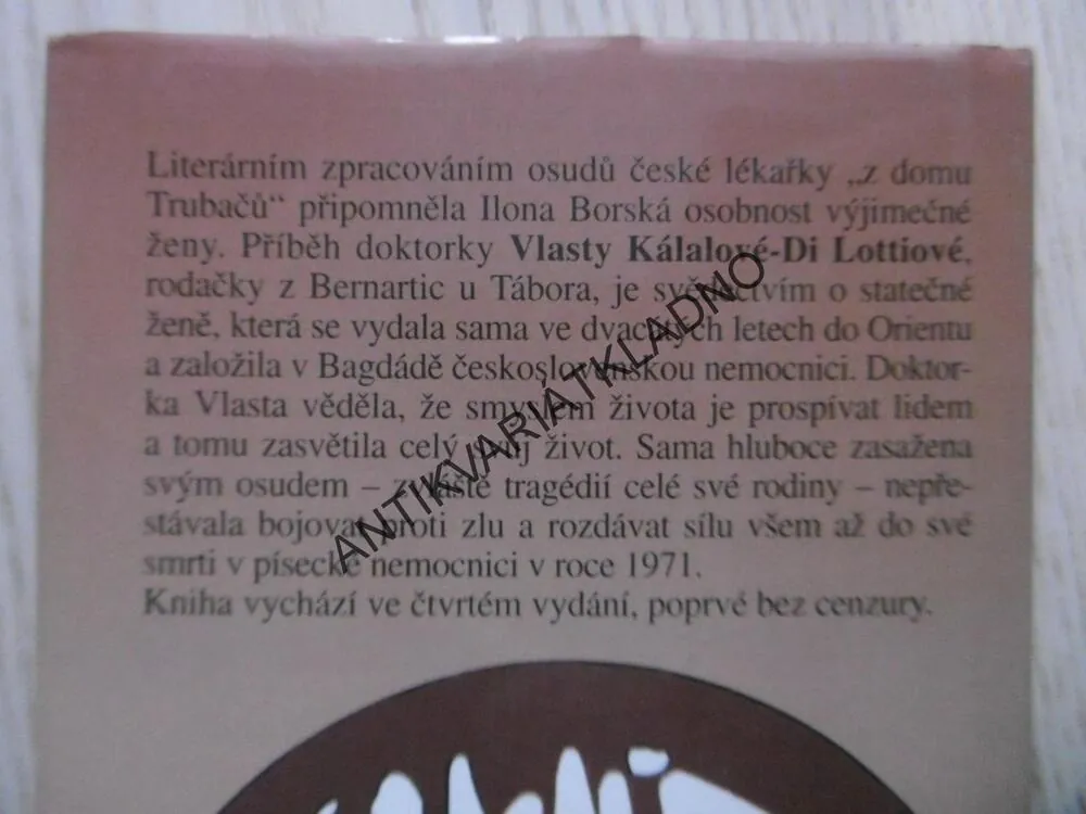 DOKTORKA Z DOMU TRUBAČŮ, ILONA BORSKÁ, **an