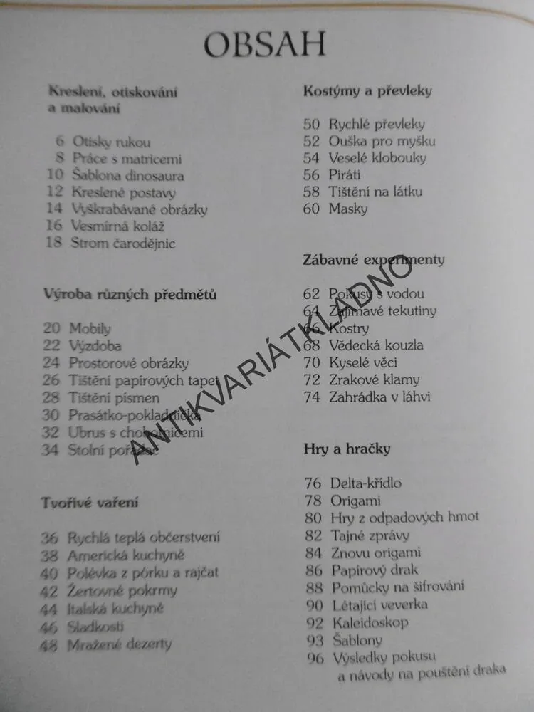 VELKÁ KNIHA DO NEPOHODY, ORIGAMI, Z PAPÍRU, VAŘENÍ, KRESLENÍ, KOLÁŽE, AJ., **an