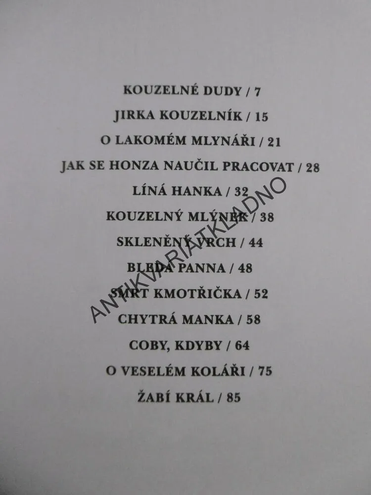 KOUZELNÉ DUDY A DALŠÍCH 12 POHÁDEK Z ČECH A MORAVY, **an
