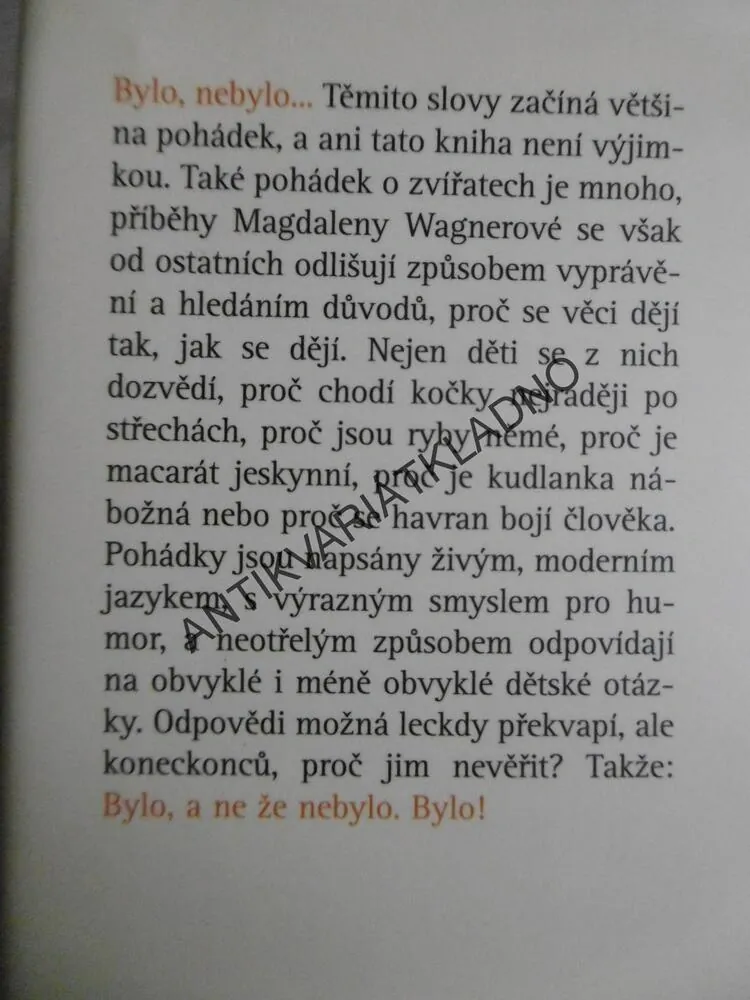 PROČ? POHÁDKY O RYBÁCH, PTÁCÍCH A JINÝCH ZVÍŘATECH, MAGDALENA WAGNEROVÁ, PAVEL ŠTEFAN, **an