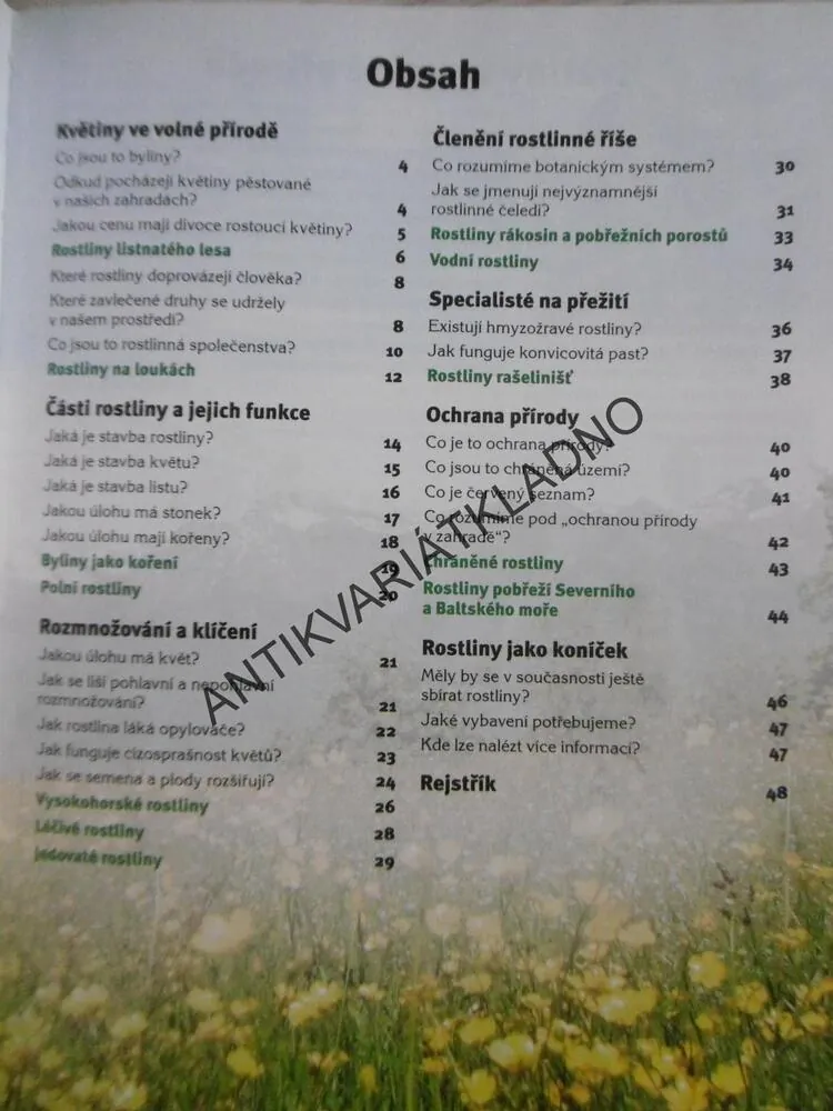 KVĚTINY V PŘÍRODĚ, EDICE CO JAK PROČ, SV.49 **an
