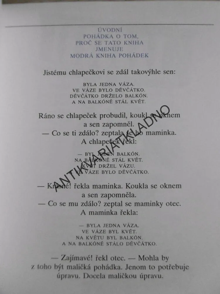 MODRÁ KNIHA POHÁDEK, LUBOMÍR FELDEK, **an