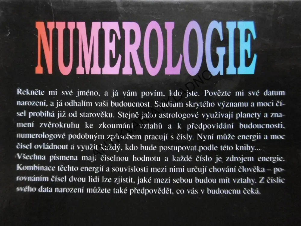NUMEROLOGIE, NORMAN SHINE, **an