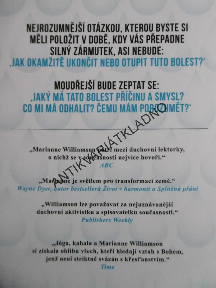OD SLZ K VÍTĚZSTVÍ, MARIANNE WILLIAMSON, **an